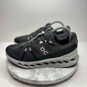 On Running Black and White Athletic Shoes